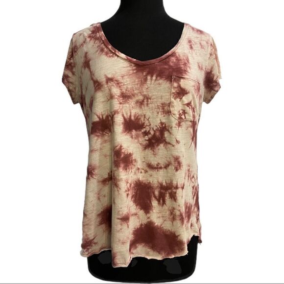 Porridge Clothing Ocean Tie-Dye V-Neck Tee Sz M - Picture 2 of 14